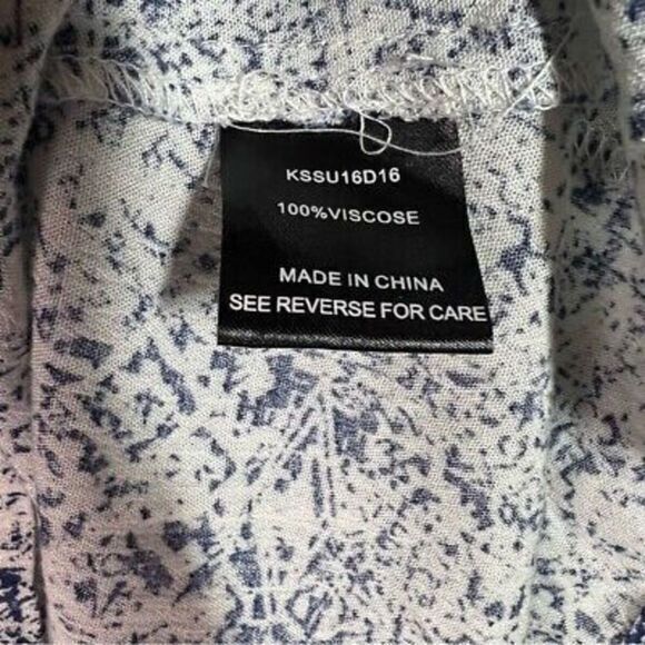 Knot Sisters navy and white tie detail dress size small - Picture 5 of 5